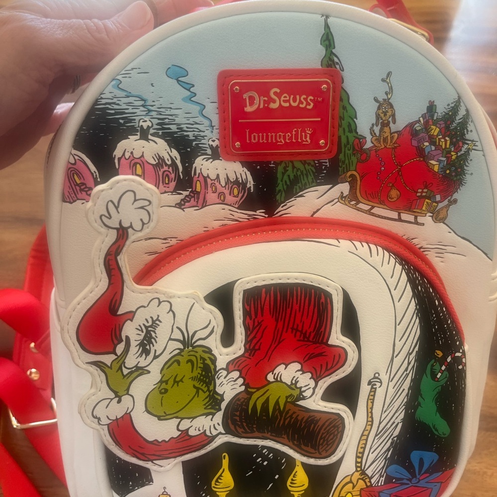 Loungefly Dr. Seuss Holiday Scene Backpack